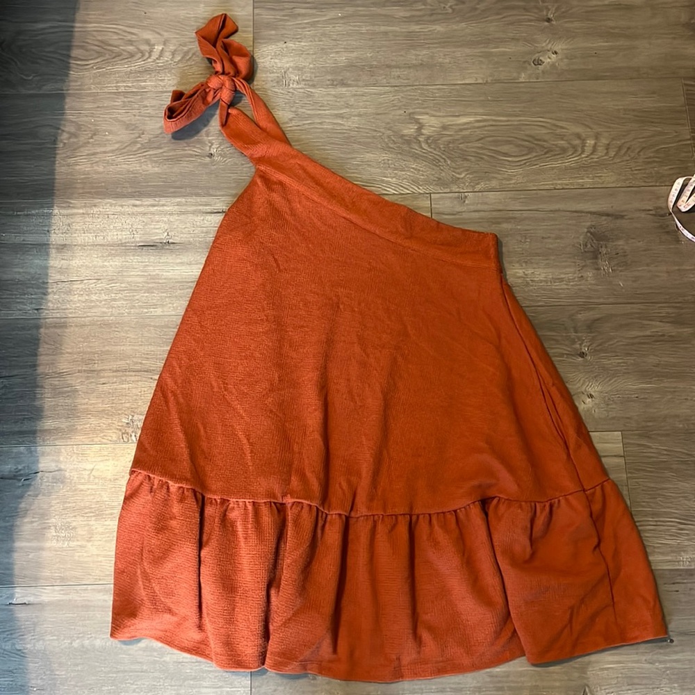 One shoulder Free People dress with pockets